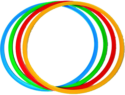 CERCEAU DE GYM PLASTICO ROTOTECH PLAT DIAMTRE 50CM