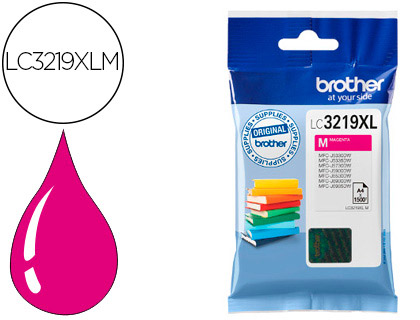 CARTOUCHE BROTHER JET D'ENCRE LC3219 COULEUR MAGENTA HAUTE CAPACIT 3000P