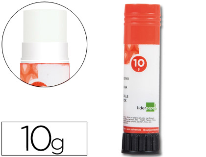 COLLE BLANCHE LIDERPAPEL ADHSIF HAUTE QUALIT GLISSEMENT MAXIMUM SCHAGE INSTANTAN UTILISATION SCOLAIRE BTON 10G